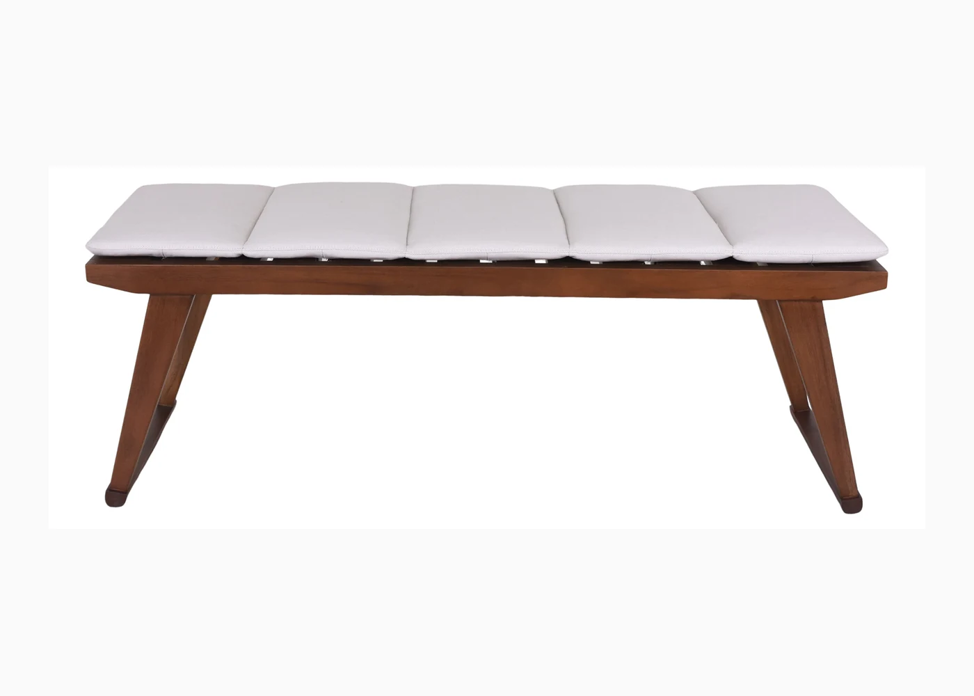Custom upholstered bed-end bench for hotel guestrooms
