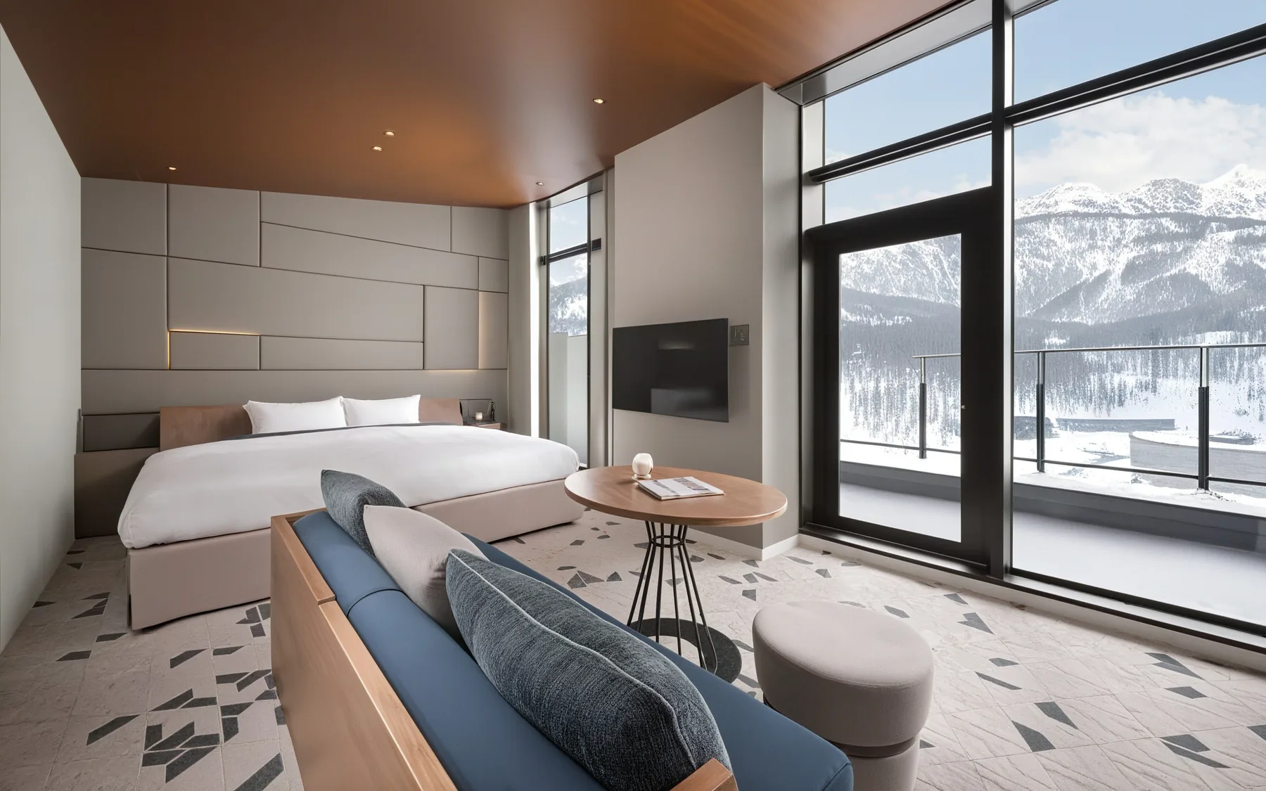 Nikko Style Niseko Hanazono timber casegoods and compact room planning