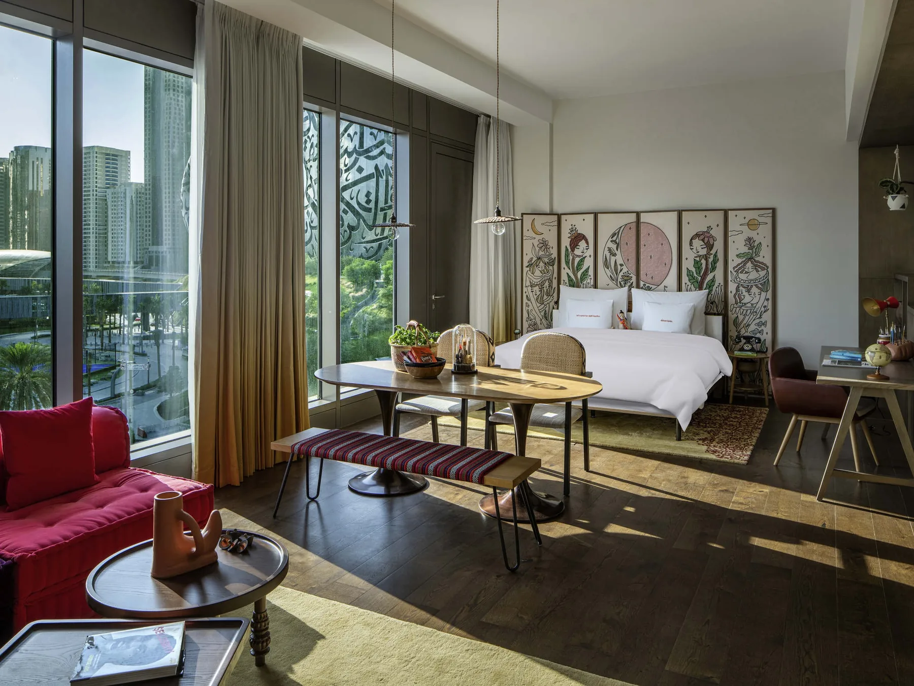 One Central H2B Hotel Dubai suite furniture and integrated planning