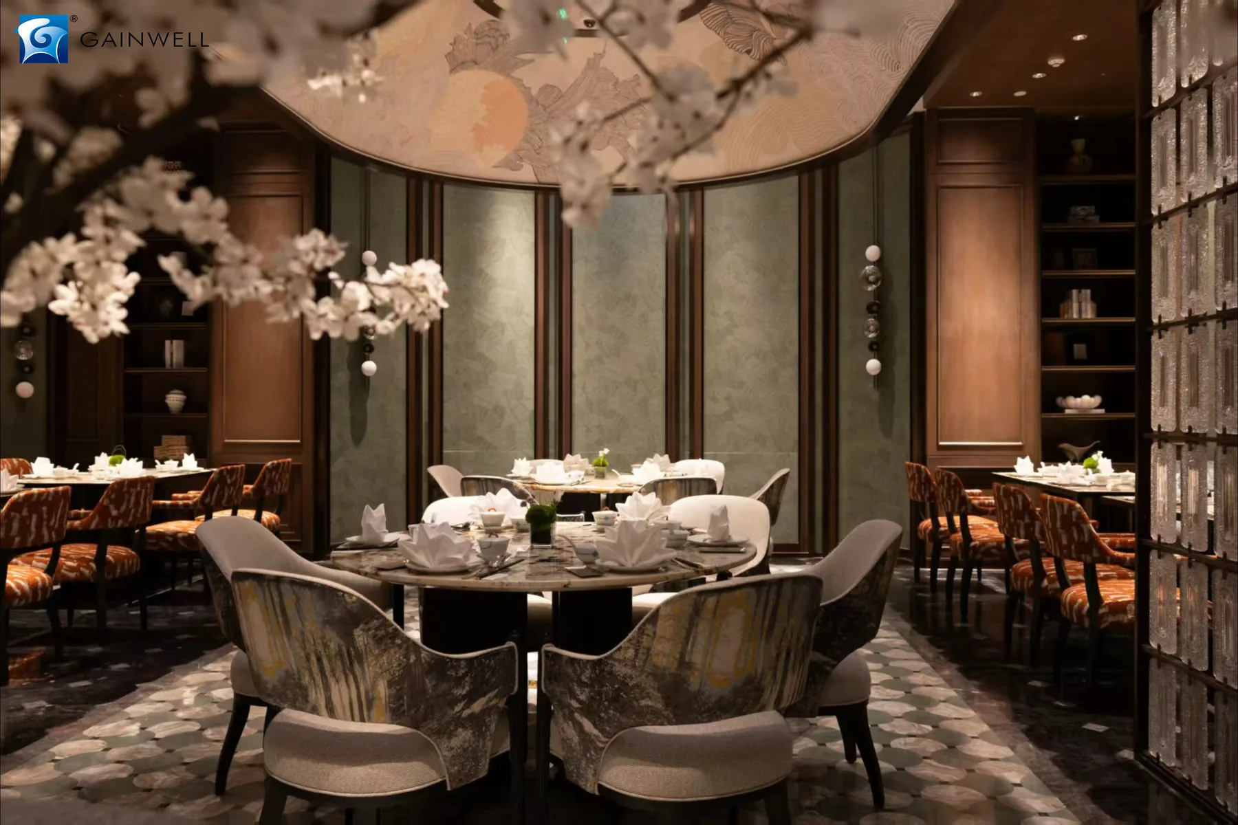 Radisson Collection Hotel Chengdu decorative casegoods and finish coordination