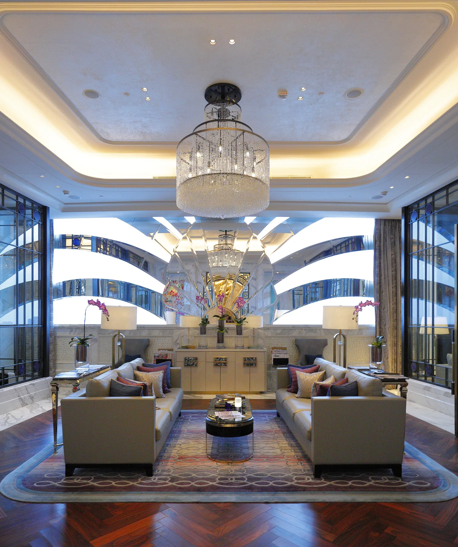 The Ritz-Carlton Hospitality Project suite seating and table arrangement