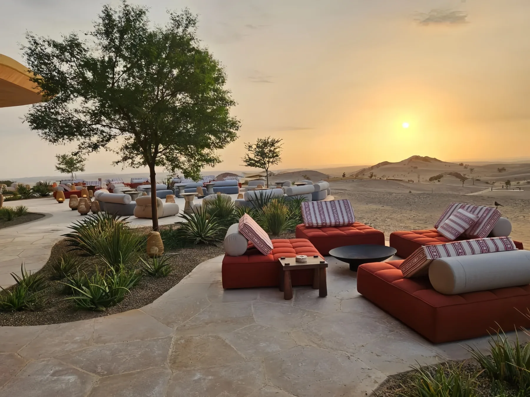 Six Senses Southern Dunes indoor–outdoor hospitality composition