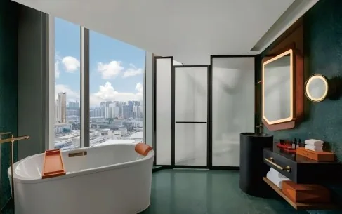 Studio City Macau casegoods and material detailing