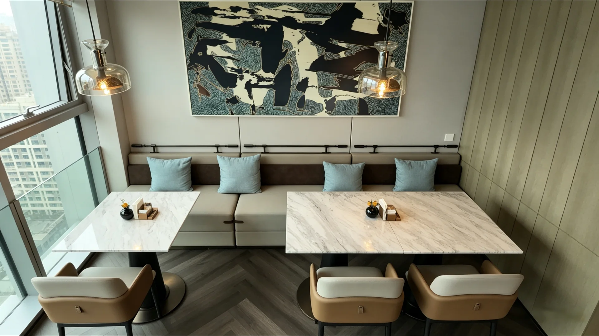 JW Marriott Xi’an executive dining and lounge setting