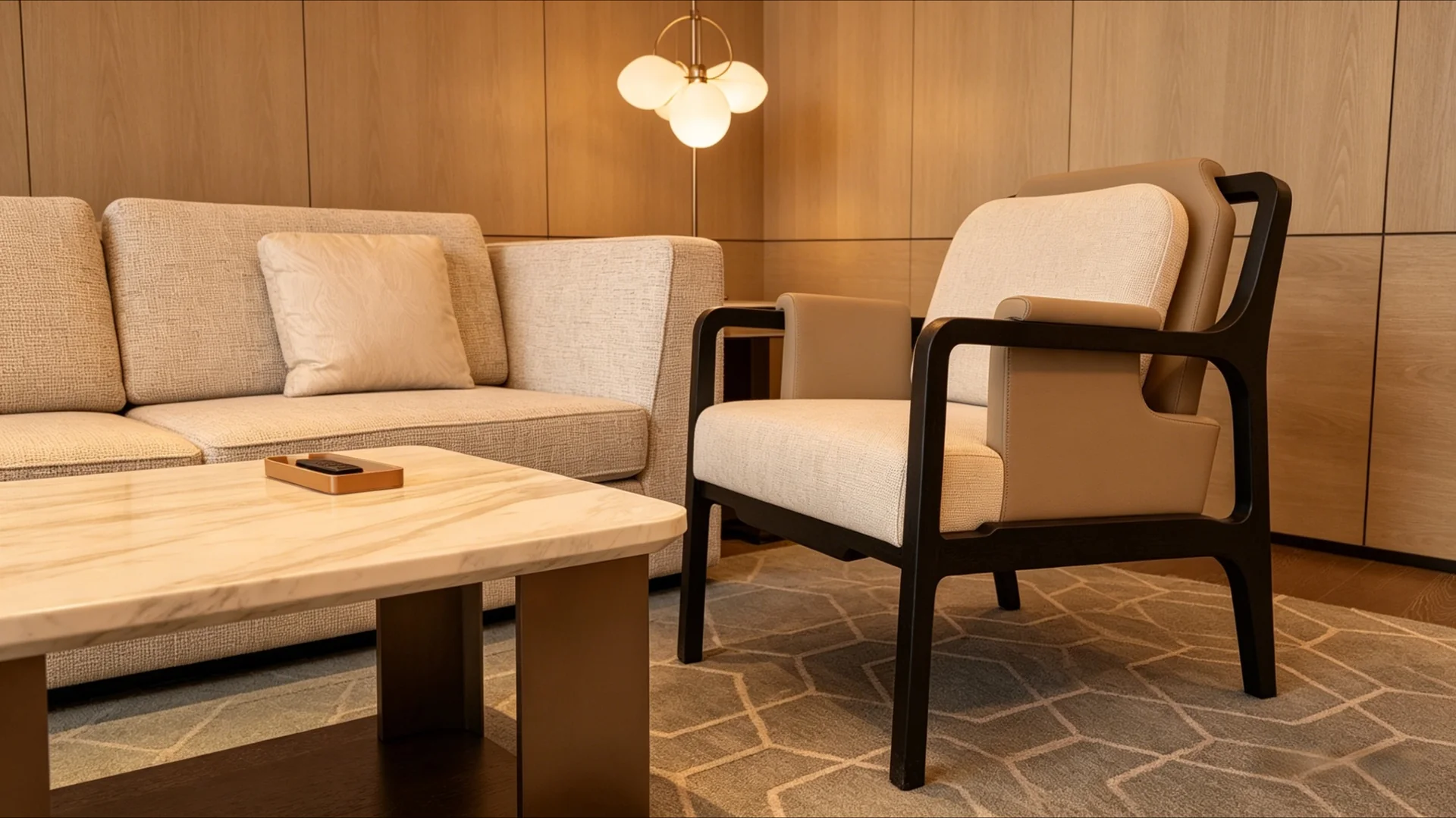 JW Marriott Xi’an suite & lounge seating