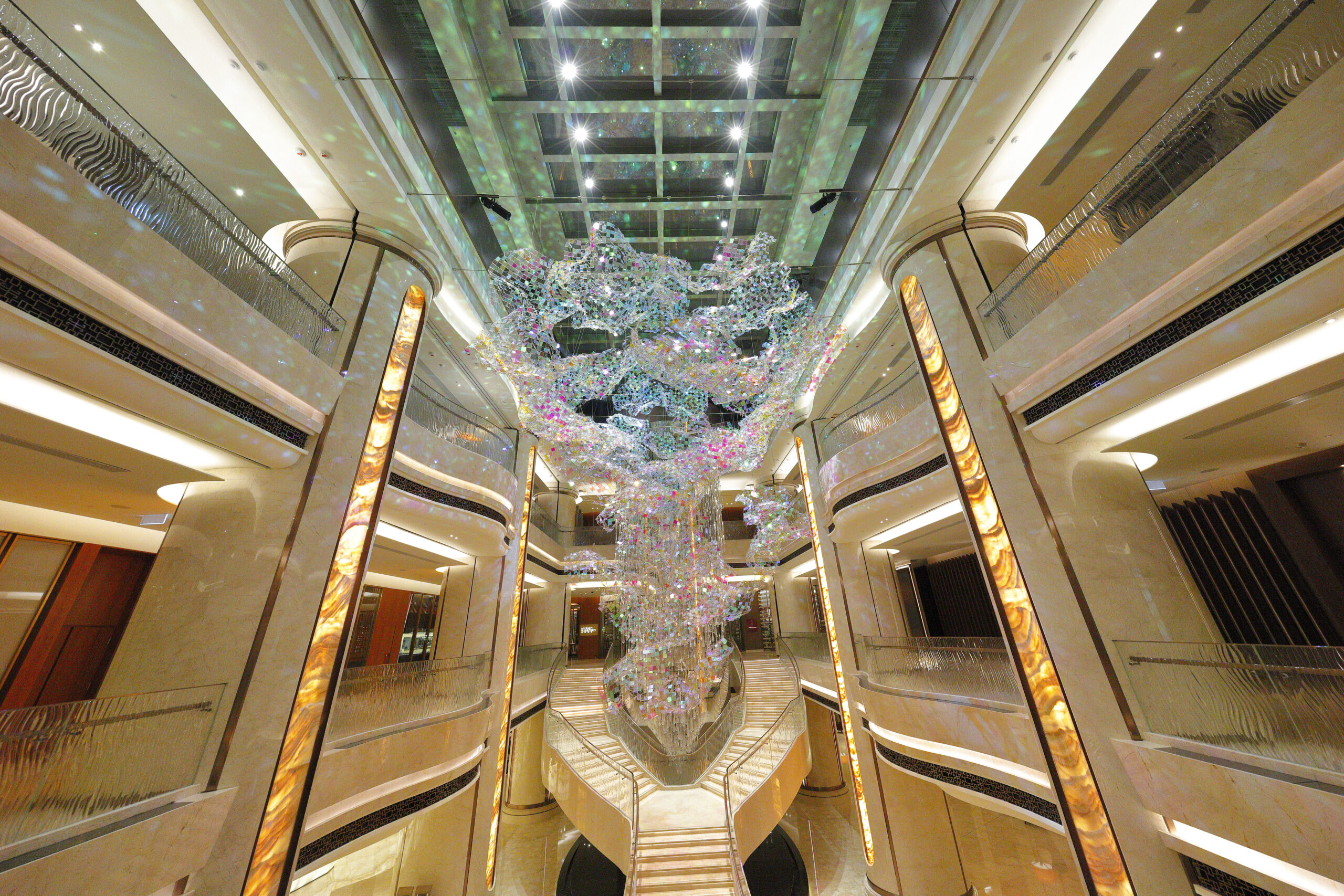 Large hotel public interior showing the property setting around movable assets