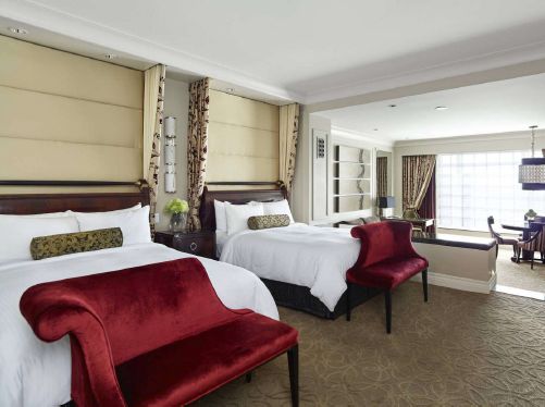 Custom furniture installation in a Palazzo hotel space