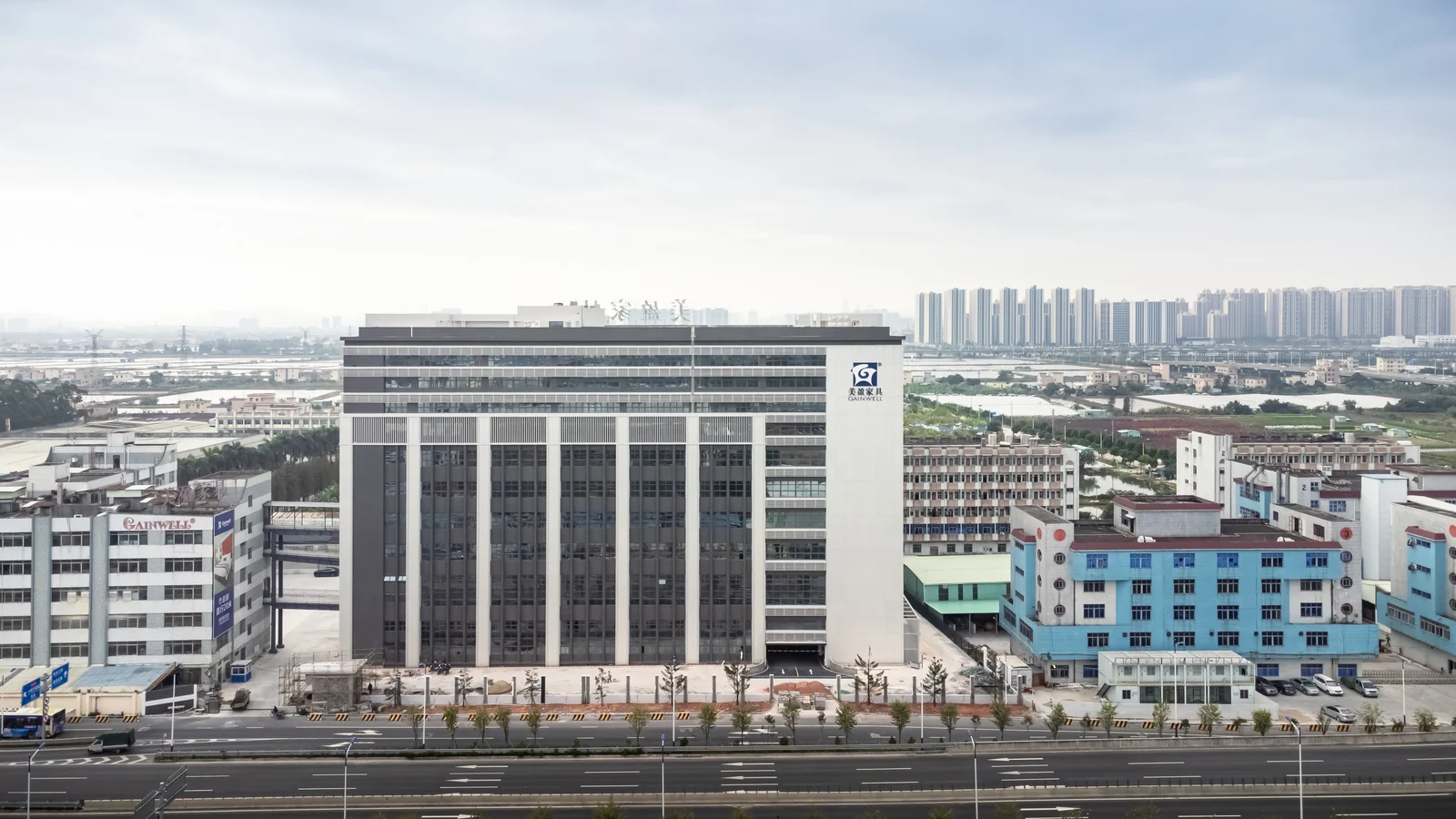 Gainwell furniture factory campus in Guangdong, China