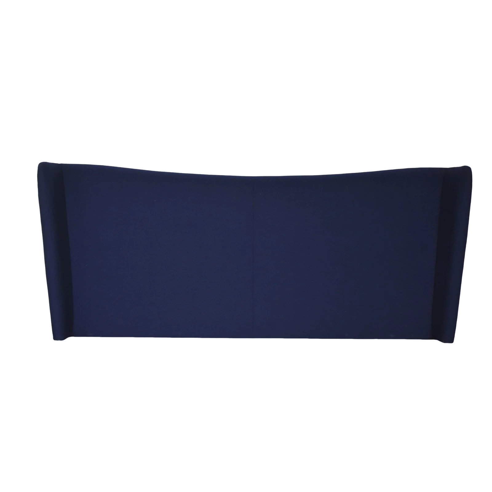 Standalone blue upholstered hotel headboard