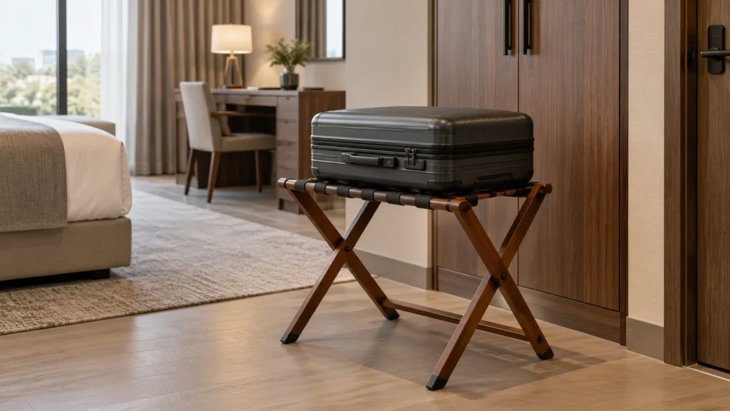 Hotel Luggage Racks: Folding, Fit and Guestroom Choices